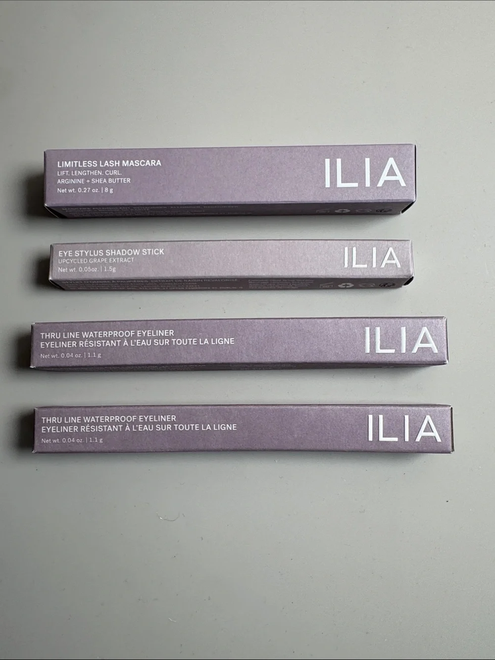 ILIA Eye Makeup Bundle 2 Eyeliners / 1 Mascara / 1 Eyeshadow Stick *NEW IN BOX*